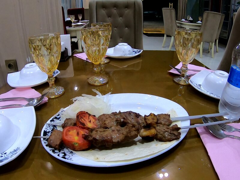 I downed the lamb shashlik before hurrying off to the station. They reminded me of the breakfast with Sam on that cold morning in Urumqi.